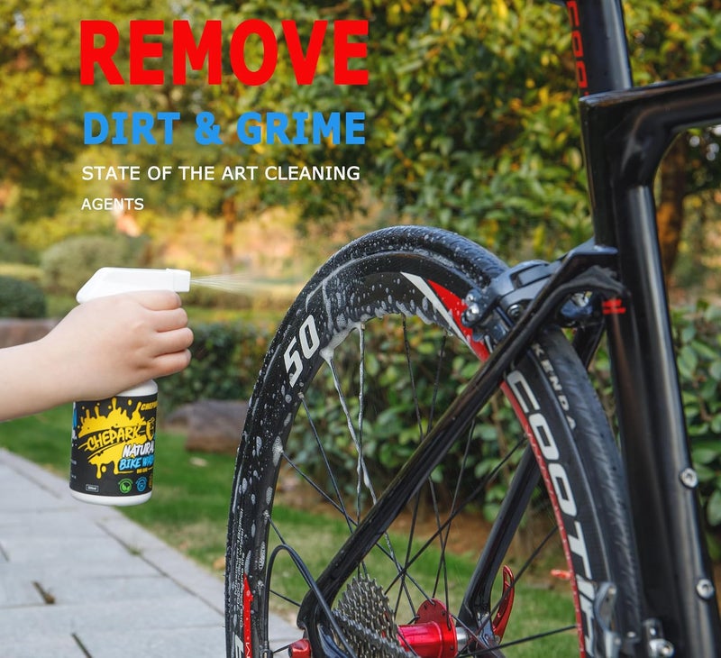 CHEPARK Nano bike Cleaner with Easy Spray Applicator - Bike Wash Fast Acting Cleaner for Oil, Grease and Dirt Removal -Bike Cleaner for All Surface Types (300ml) - Image 3